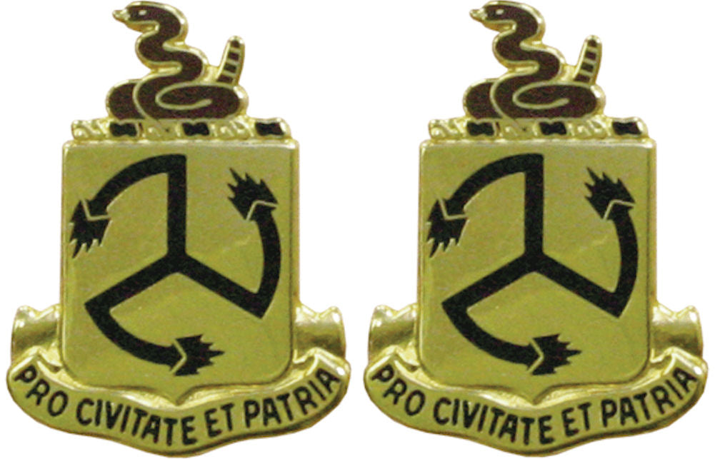 200th Air Defense Artillery Distinctive Unit Insignia - Pair - PRO CIVITATE ET PATRIA