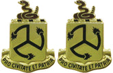 200th Air Defense Artillery Distinctive Unit Insignia - Pair - PRO CIVITATE ET PATRIA