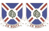 200th Engineering Battalion Distinctive Unit Insignia - Pair - EN ROUTE