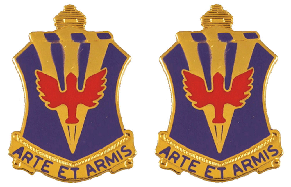 202nd Air Defense Artillery Battalion Distinctive Unit Insignia - Pair - ARTE ET ARMIS