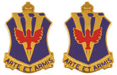 202nd Air Defense Artillery Battalion Distinctive Unit Insignia - Pair - ARTE ET ARMIS