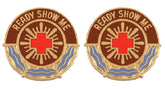 205th Medical Battalion Distinctive Unit Insignia - Pair - READY SHOW ME