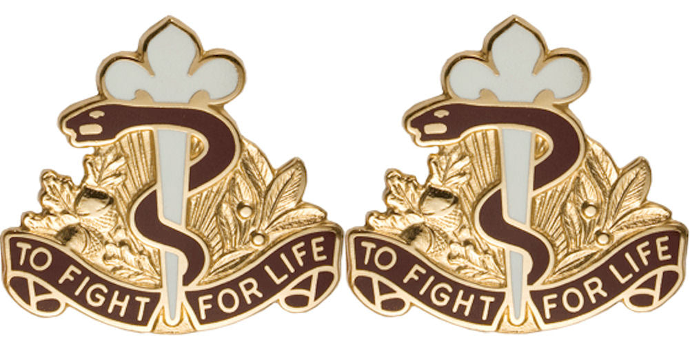 325th Field Hospital Distinctive Unit Insignia - Pair - TO FIGHT FOR LIFE