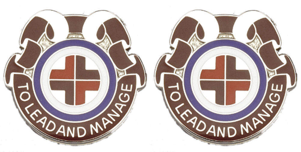 330th Medical Brigade Distinctive Unit Insignia - Pair - TO LEAD AND MANAGE