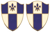 345th REGIMENT Distinctive Unit Insignia - Pair