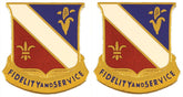 350th REGIMENT Distinctive Unit Insignia - Pair