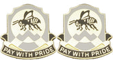 395th FIN BATTALION Distinctive Unit Insignia - Pair