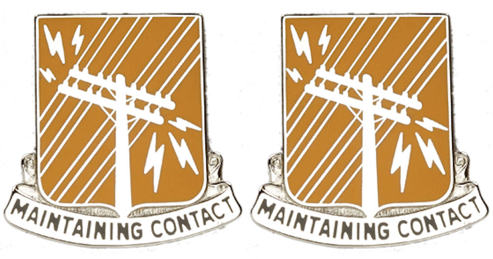 440th SIGNAL BATTALION Distinctive Unit Insignia - Pair - MAINTAINING CONTACT