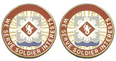 453rd FIN BATTALION Distinctive Unit Insignia - Pair - WE SERVE SOLDIER INTERESTS
