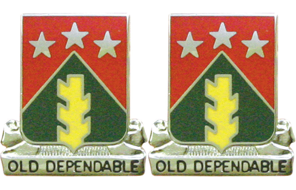 473rd SUPPORT BATTALION Distinctive Unit Insignia - Pair - OLD DEPENDABLE