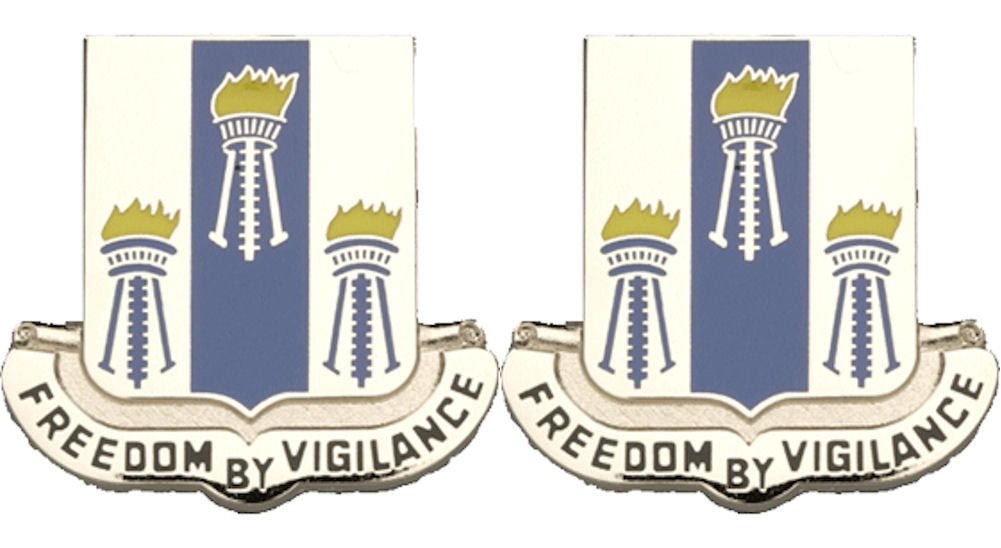 502nd MILITARY INTELLIGENCE BATTALION Distinctive Unit Insignia - Pair - FREEDOM BY VIGILANCE