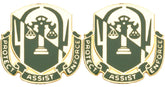 503rd MP BATTALION Distinctive Unit Insignia - Pair - PROTECT ASSIST ENFORCE