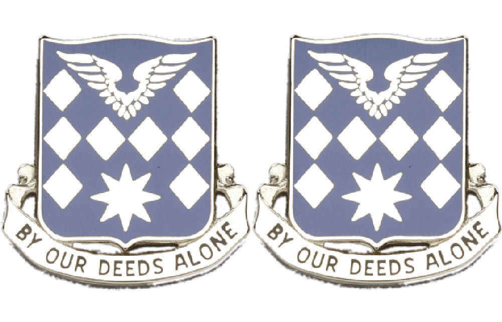 504th AVIATION BATTALION Distinctive Unit Insignia - Pair - BY OUR DEEDS ALONE