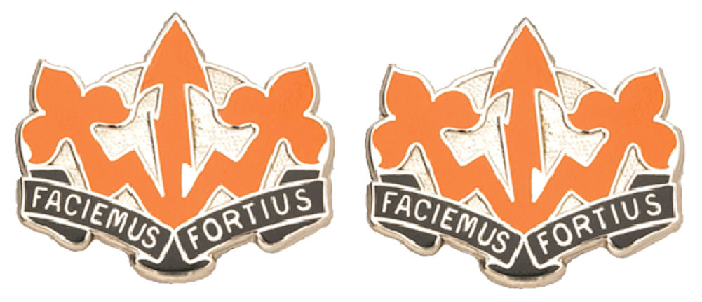 509th SIGNAL BATTALION Distinctive Unit Insignia - Pair - FACIEMUS FORTIUS