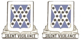 524th MILITARY INTELLIGENCE BATTALION Distinctive Unit Insignia - Pair - SILENT VIGILANCE