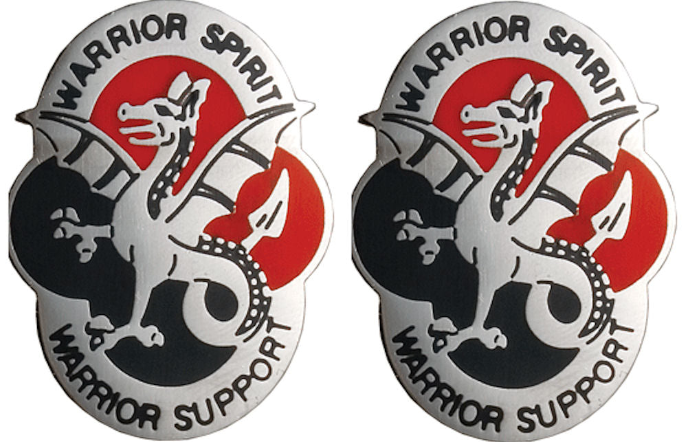 530th S&S BATTALION Distinctive Unit Insignia - Pair - WARRIOR SPIRIT WARRIOR SUPPORT