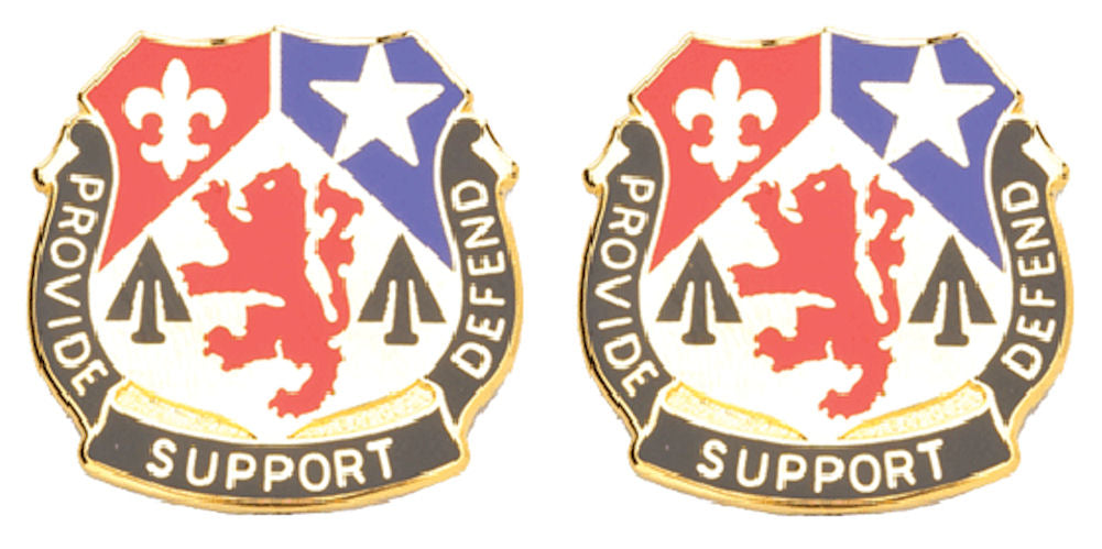 536th SUPPORT BATTALION Distinctive Unit Insignia - Pair - PROVIDE SUPPORT DEFEND