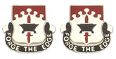 615th SUPPORT BATTALION Distinctive Unit Insignia - Pair - FORGE THE EDGE