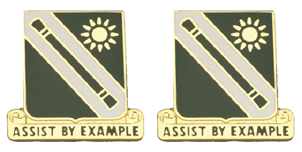 701st MP BATTALION Distinctive Unit Insignia - Pair - ASSIST BY EXAMPLE