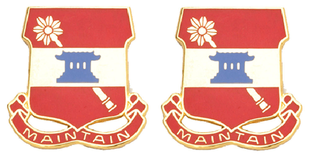 703rd SUPPORT BATTALION Distinctive Unit Insignia - Pair - MAINTAIN