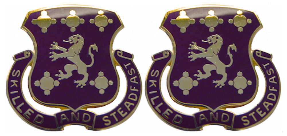 704th SUPPORT BATTALION Distinctive Unit Insignia - Pair - SKILLED AND STEADFAST