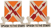 711th SIGNAL BATTALION Distinctive Unit Insignia - Pair - SMASH TO THE STARS