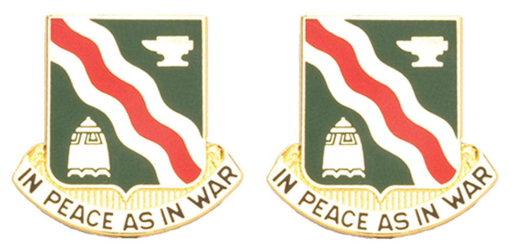728th MP BATTALION Distinctive Unit Insignia - Pair - IN PEACE AS IN WAR