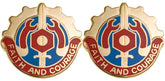 731st MAINTENANCE BATTALION Distinctive Unit Insignia - Pair - FAITH AND COURAGE