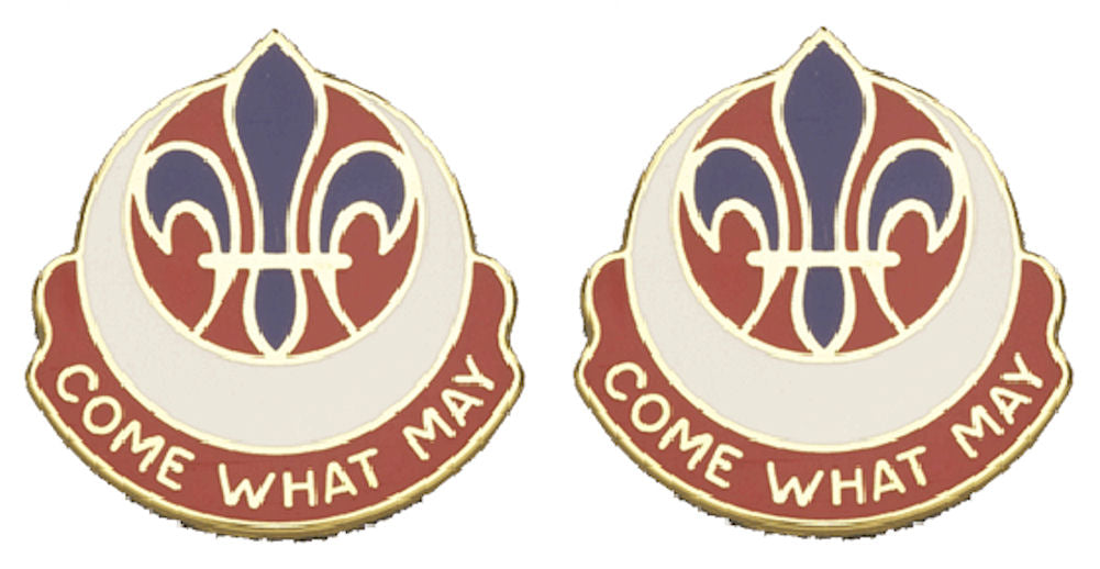 773rd MAINTENANCE BATTALION Distinctive Unit Insignia - Pair - COME WHAT MAY