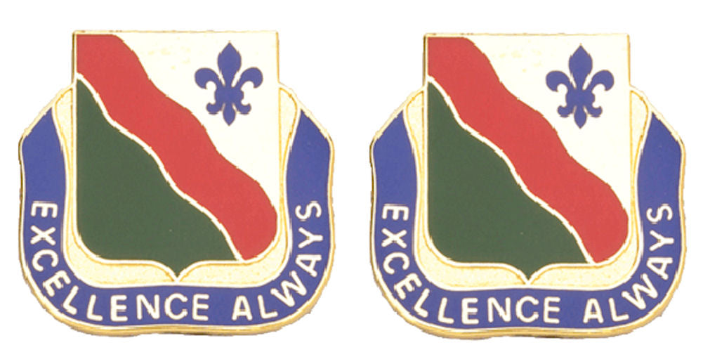 787th MP BN Distinctive Unit Insignia - Pair - EXCELLENCE ALWAYS
