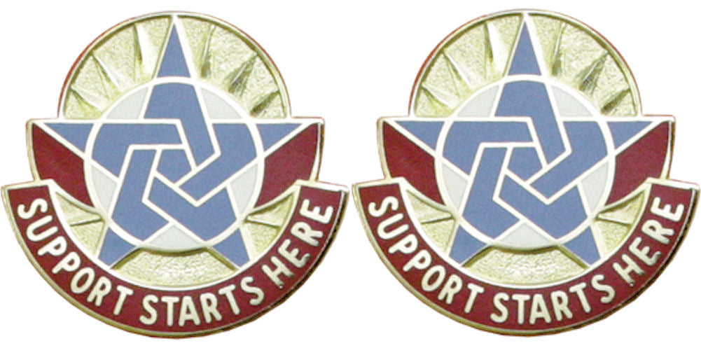 COMBINED ARMS SUPPORT COMMAND FT LEE Distinctive Unit Insignia - Pair