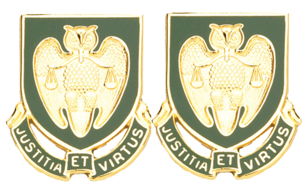 MILITARY POLICE SCHOOL Distinctive Unit Insignia - Pair