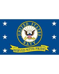 Navy Flag 3 x 5 Feet