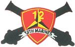 12th Marine Regiment Small Patch