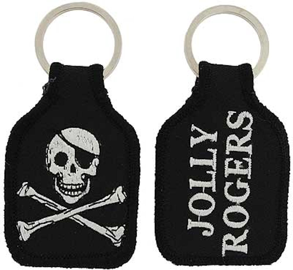 Embroidered Key Chain - SKULL & BONES - JOLLY ROGER
