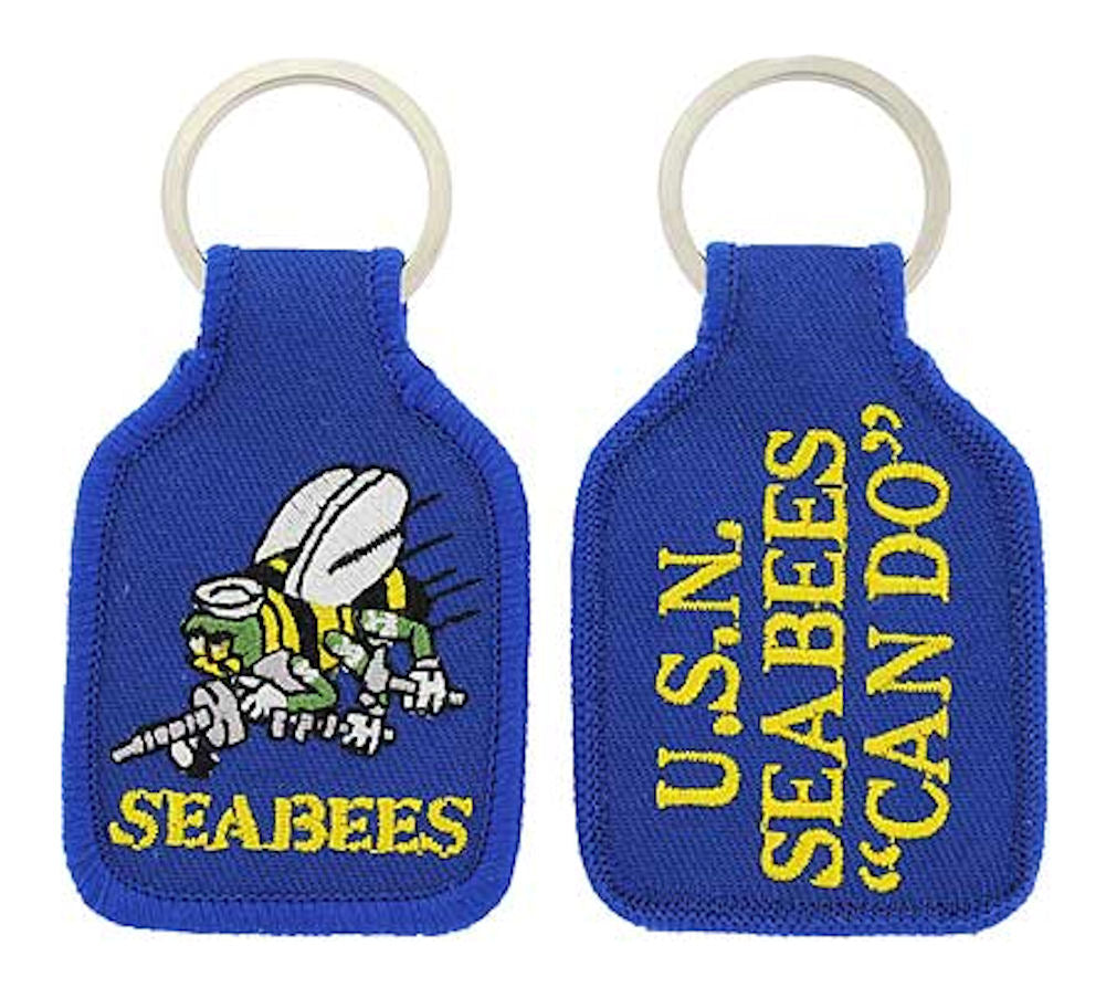 Embroidered Key Chain - SEABEES - CAN DO!