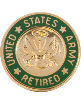 United States Army Personnel Retired Lapel Pin