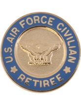 United States Air Force Civilian Retiree Lapel Pin