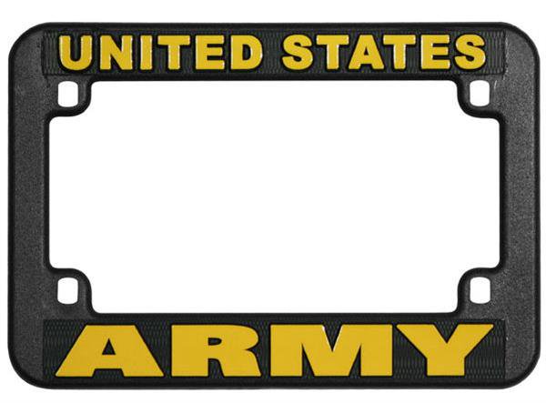 UNITED STATES ARMY Motorcycle License Plate Frame - PLASTIC