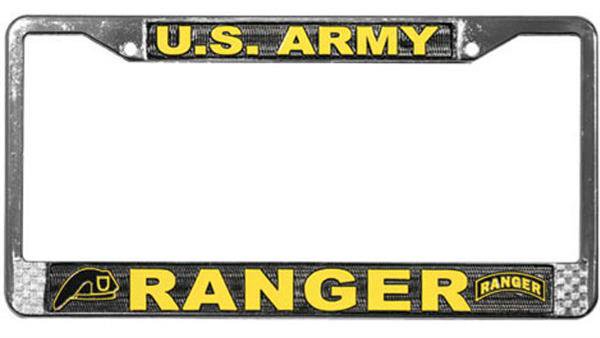 U.S. Army Ranger Metal License Plate Frame