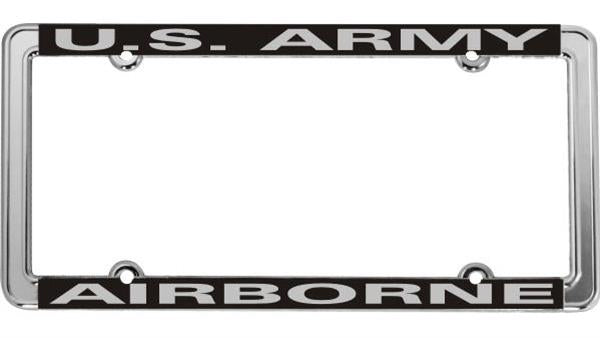 U.S. Army Airborne Thin Rim License Plate Frame