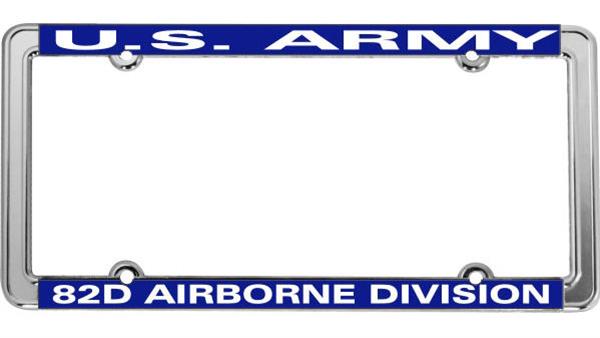 U.S. Army 82nd Airborne Division Thin Rim License Plate Frame