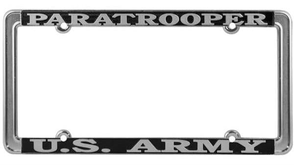 U.S. Army Paratrooper Thin Rim License Plate Frame