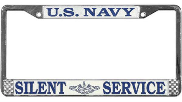 U.S. Navy Silent Service Metal License Plate Frame
