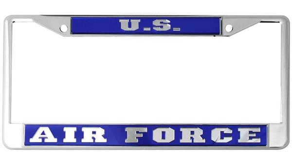 U.S. Air Force Mirror Inlaid License Plate Frame