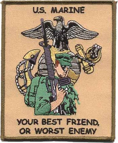 Best Friend, Worst Enemy USMC Patch