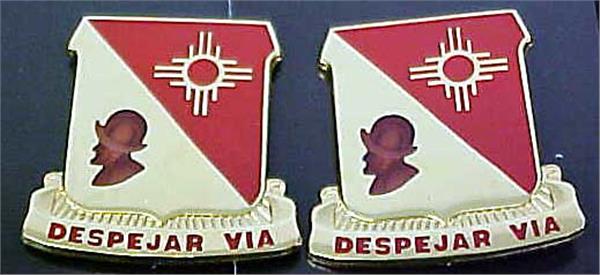 202nd Field Artillery Battalion Distinctive Unit Insignia - Pair - DESPEJAR VIA