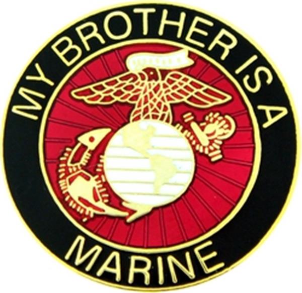 U.S. Marine My Brother Small Hat Pin