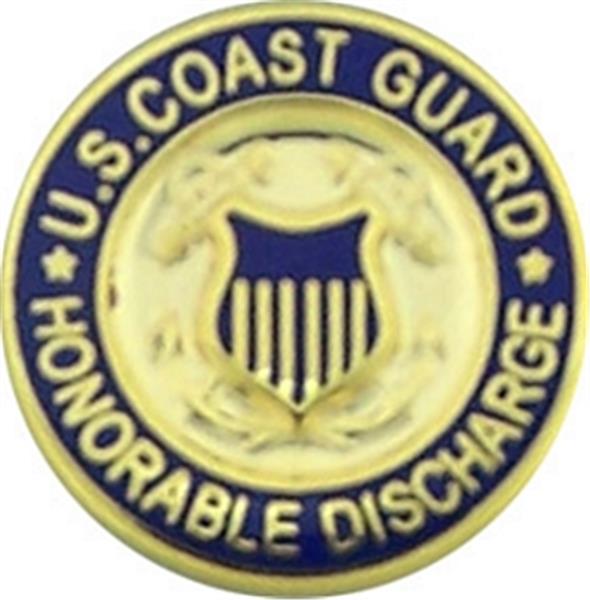 USCG Honorable Discharge Small Pin