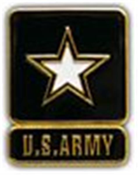 US ARMY STAR Small Hat Pin 1"
